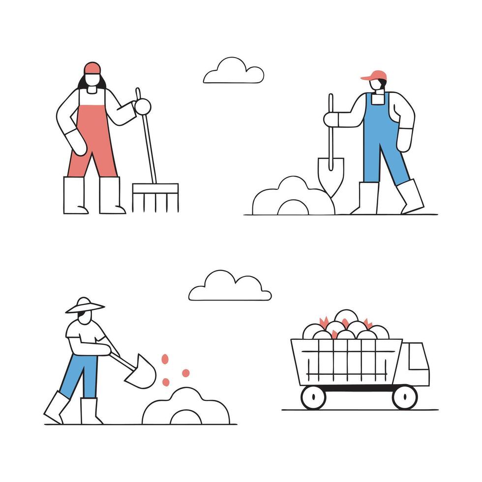 Sustainable Agriculture Concept Illustration vector