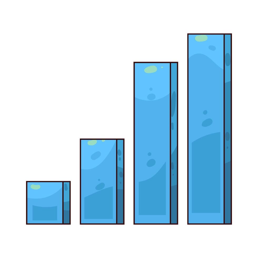 bar graph illustrations vector