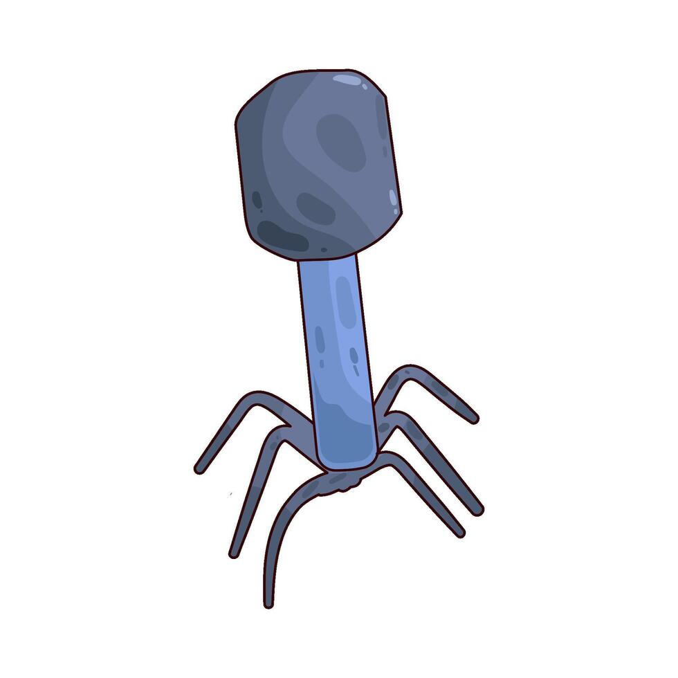 illustration of a long virus vector