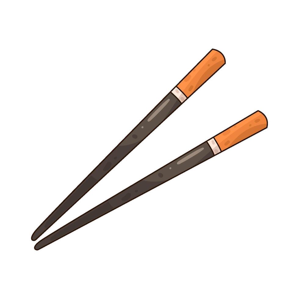 illustration of a chopsticks vector