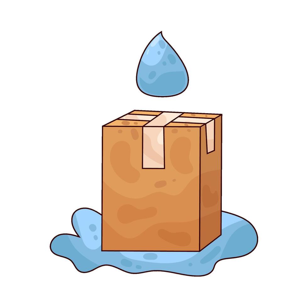 Leaking Package illustration vector