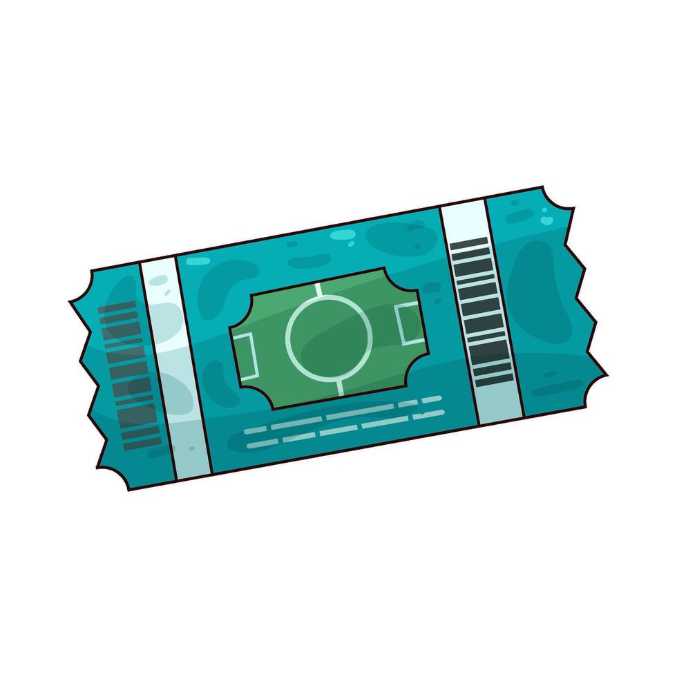 illustration of a football ticket vector