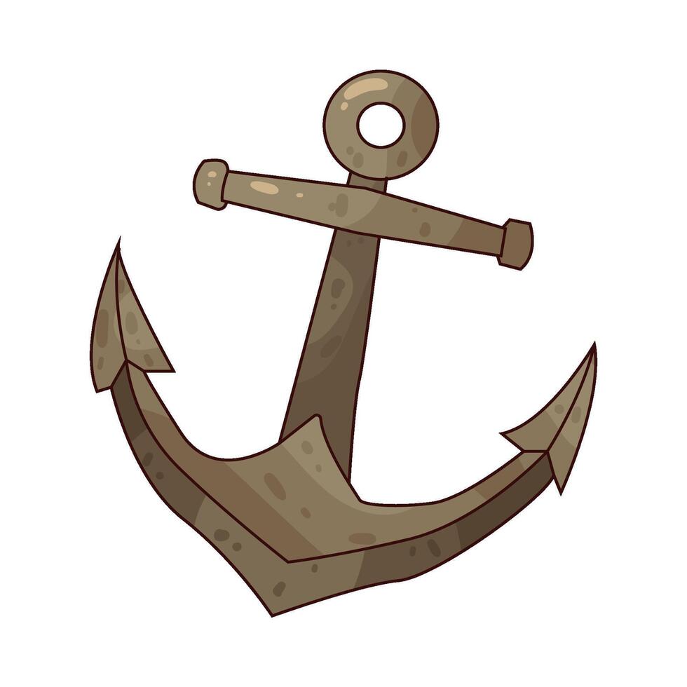 sea anchor illustration vector