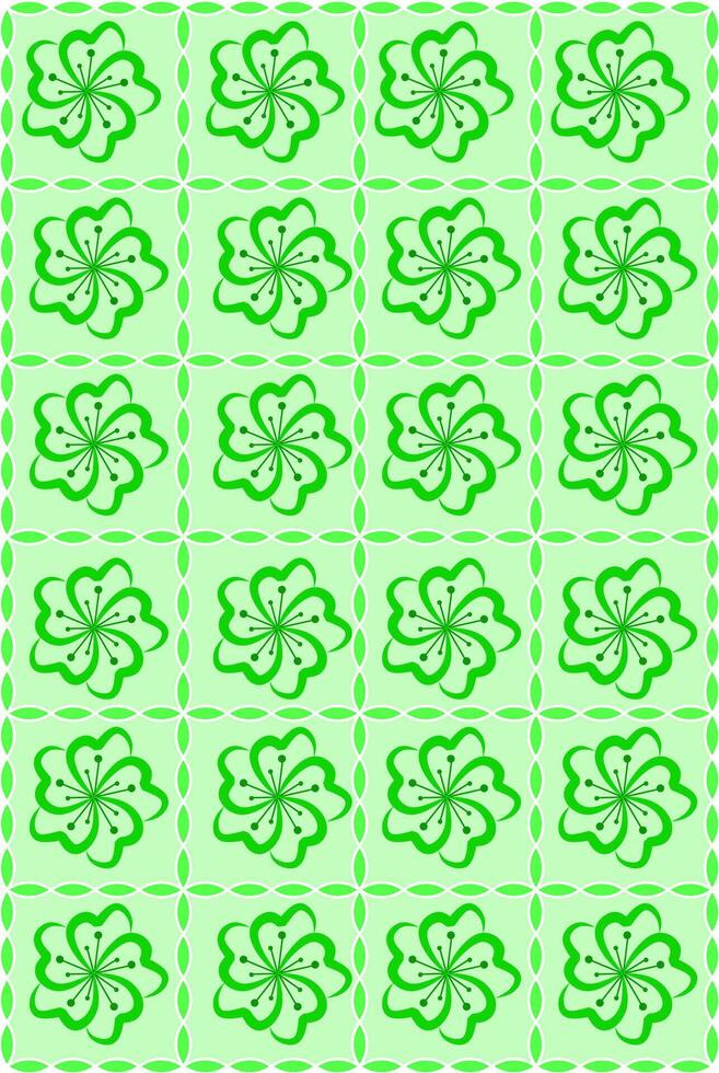 Floral Tile Motif for Fabric and Prints vector