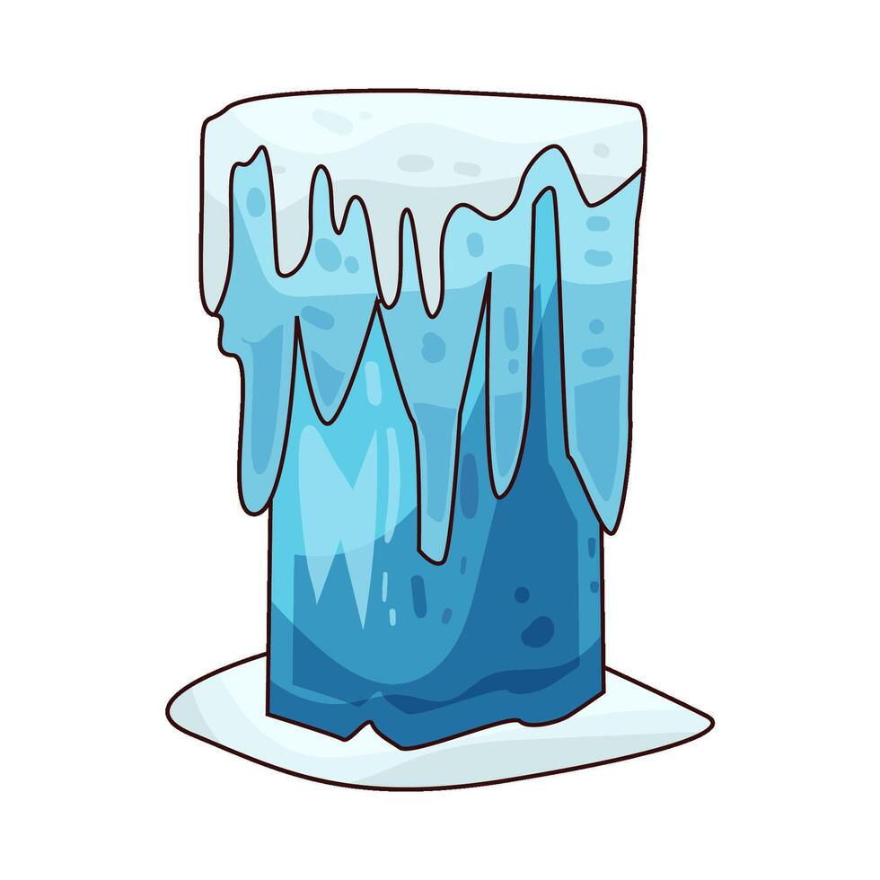 Ice Melting illustration vector