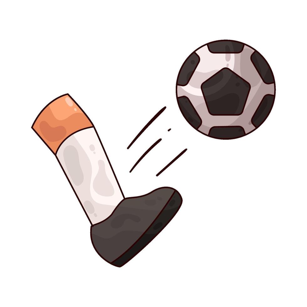 kick the ball vector