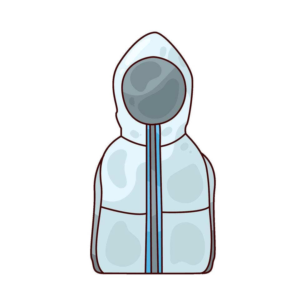 hazmat suit illustration vector