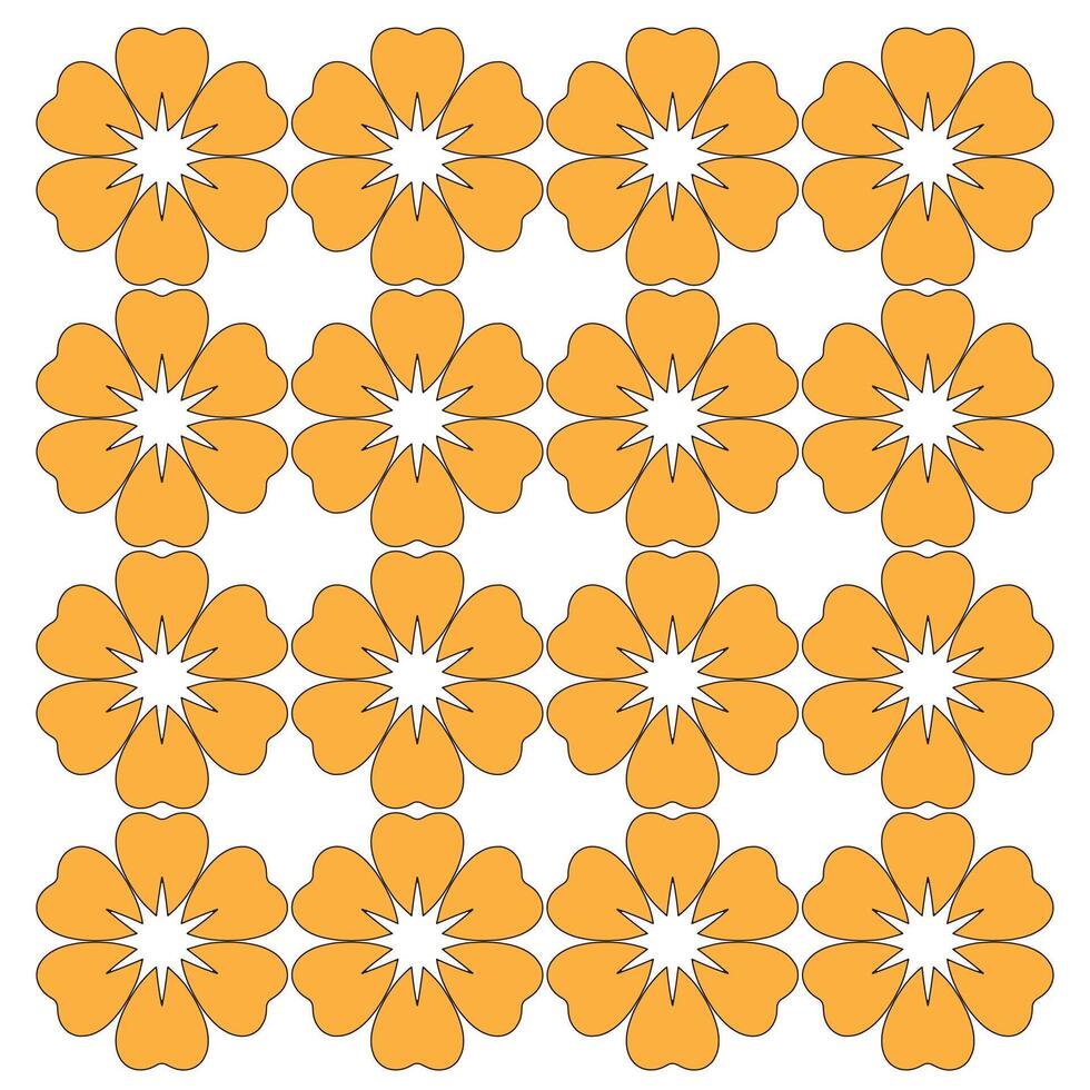 Floral color pattern vector