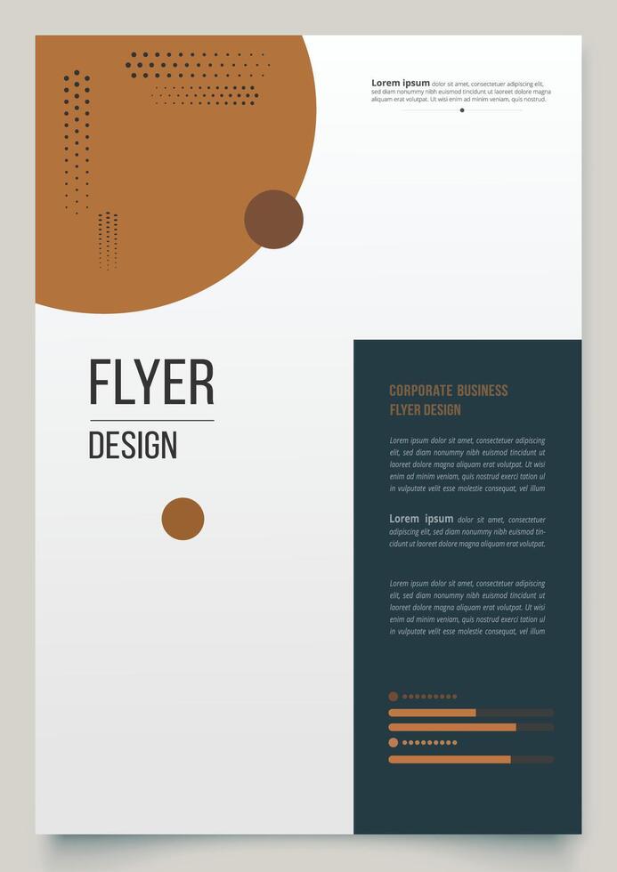 Corporate flyer template. vector