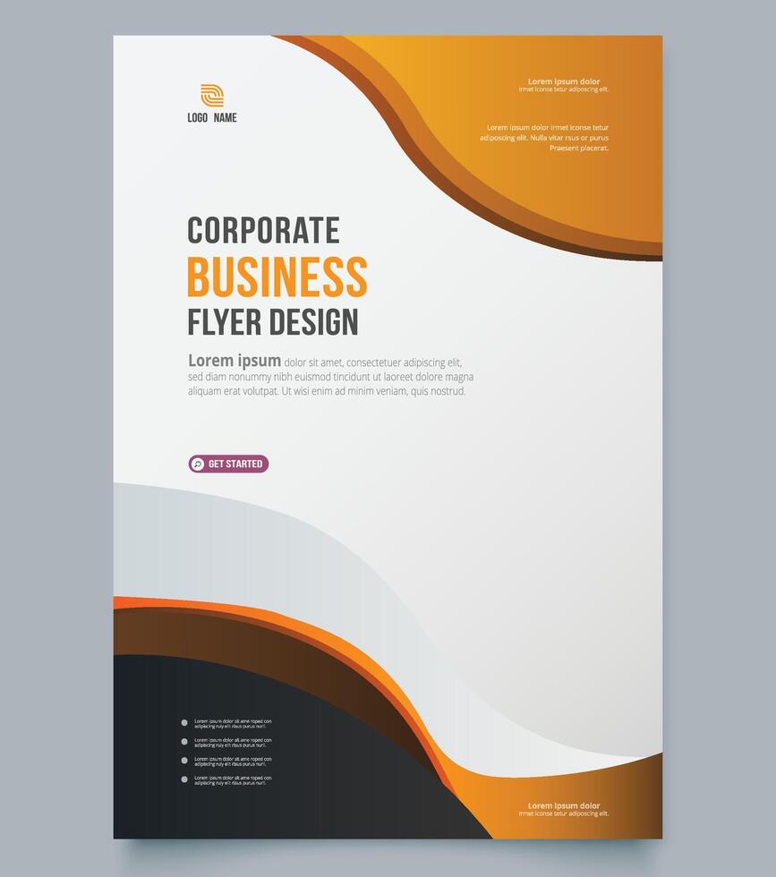 Corporate flyer template vector