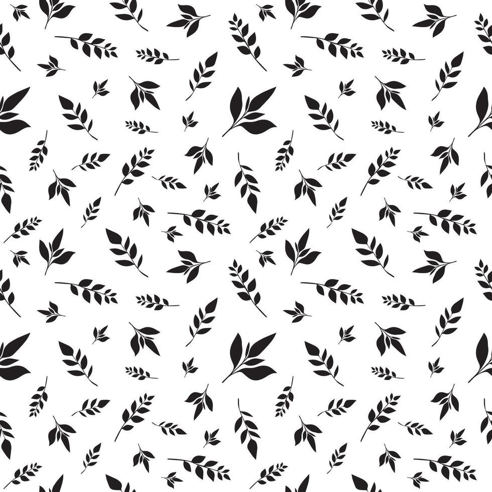 Seamless pattern design leaves pattern vector