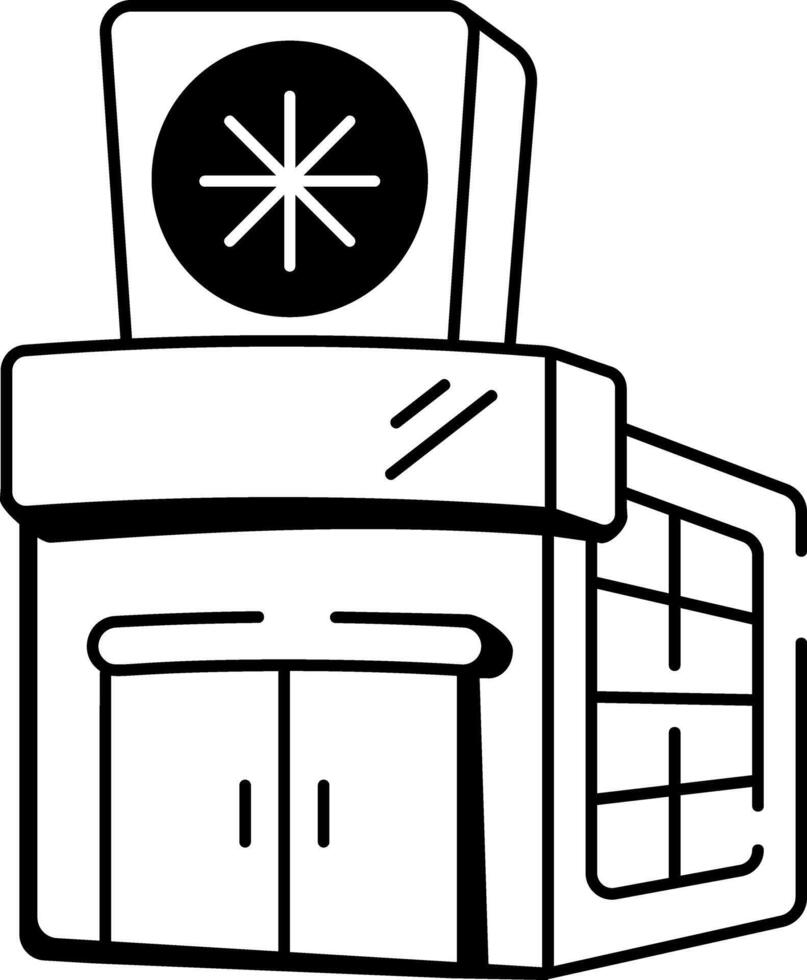 A doodle style con of an emergency room vector
