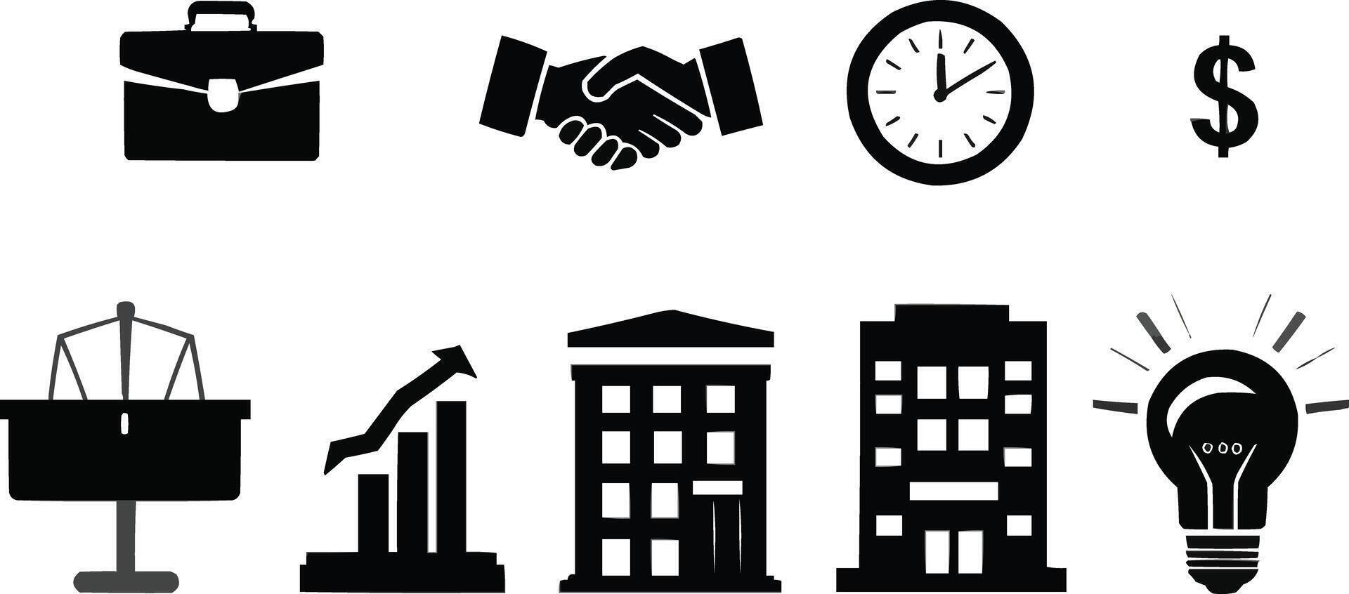 money icons set, finance icons collection, vector