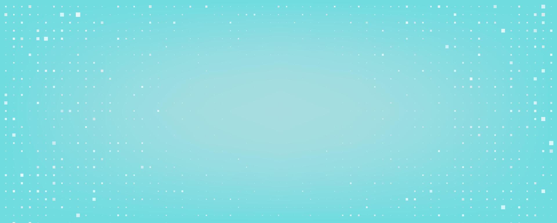Trendy abstract background with digital pixel particles. Futuristic geometric style with light blue color and glowing light effects. Modern halftone design. Great for banners, posters, presentation vector