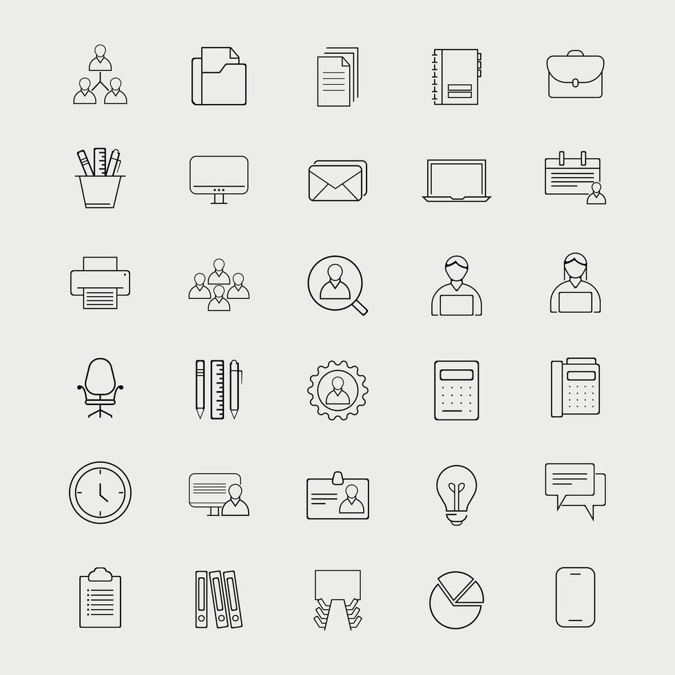 Office And Business Icons Set vector