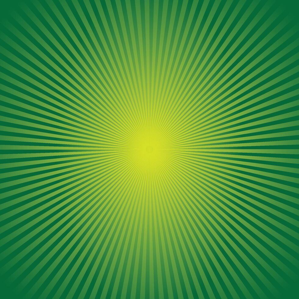 green shaded sunburst effect abstract background vector