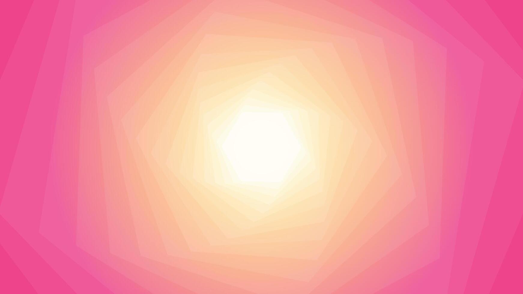 Geometric pink hexagon background vector