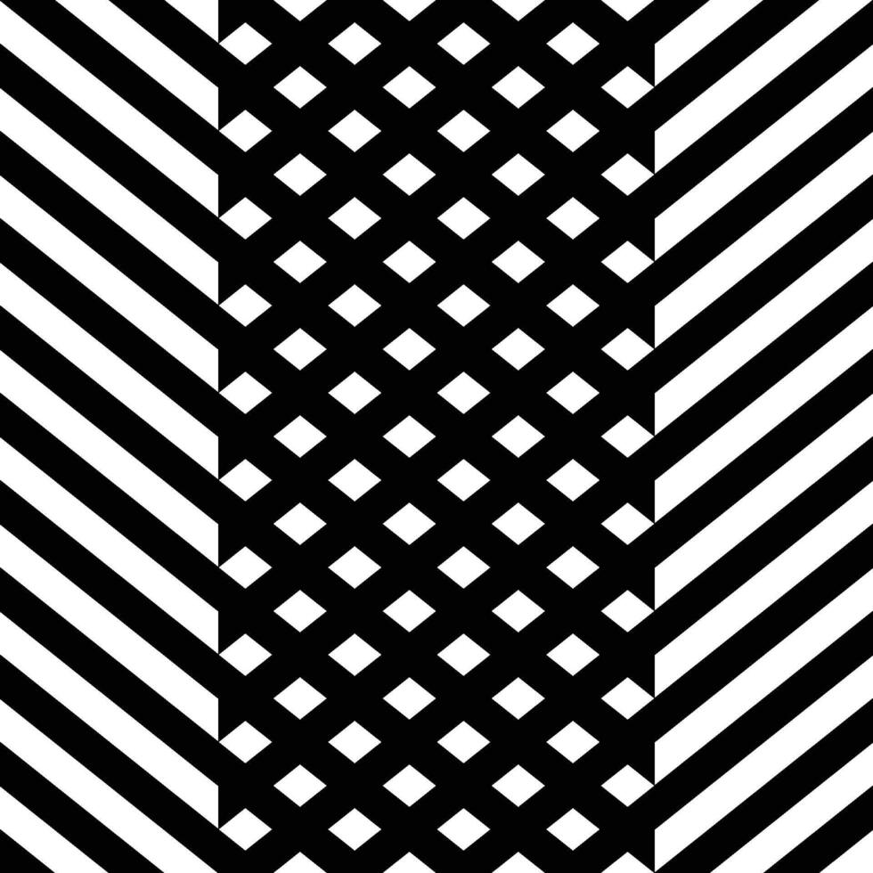Geomatrical black white zigzag lines seamless background vector