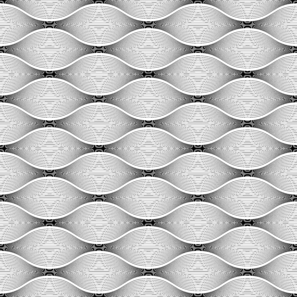 Geometrical oval shape lines on white background vector