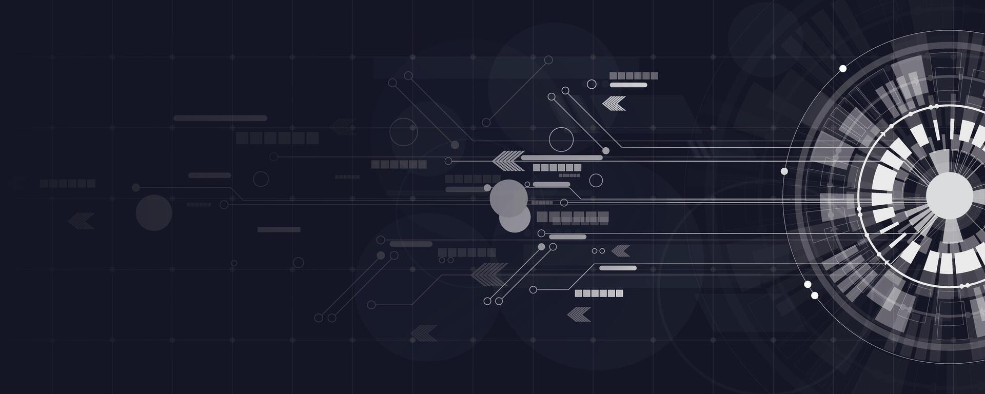 A futuristic background with a circular design vector