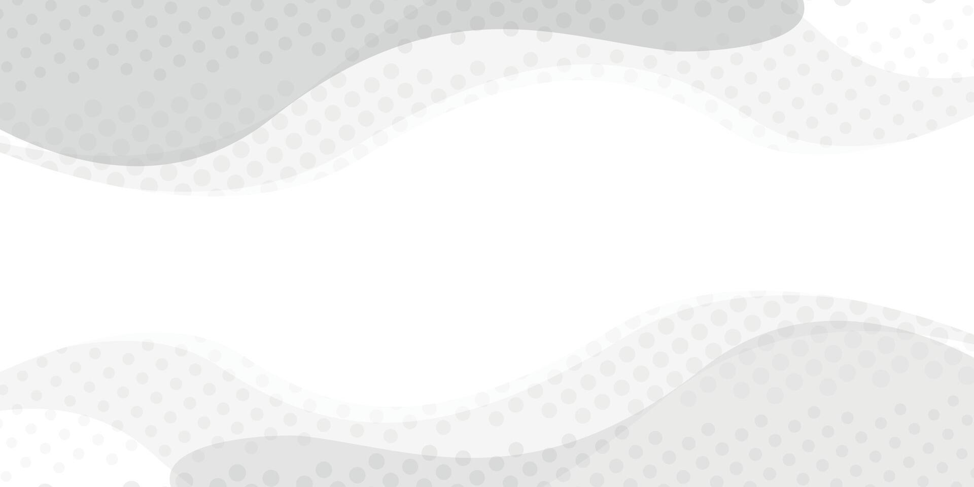 Abstract gray and white wave background with a white space vector