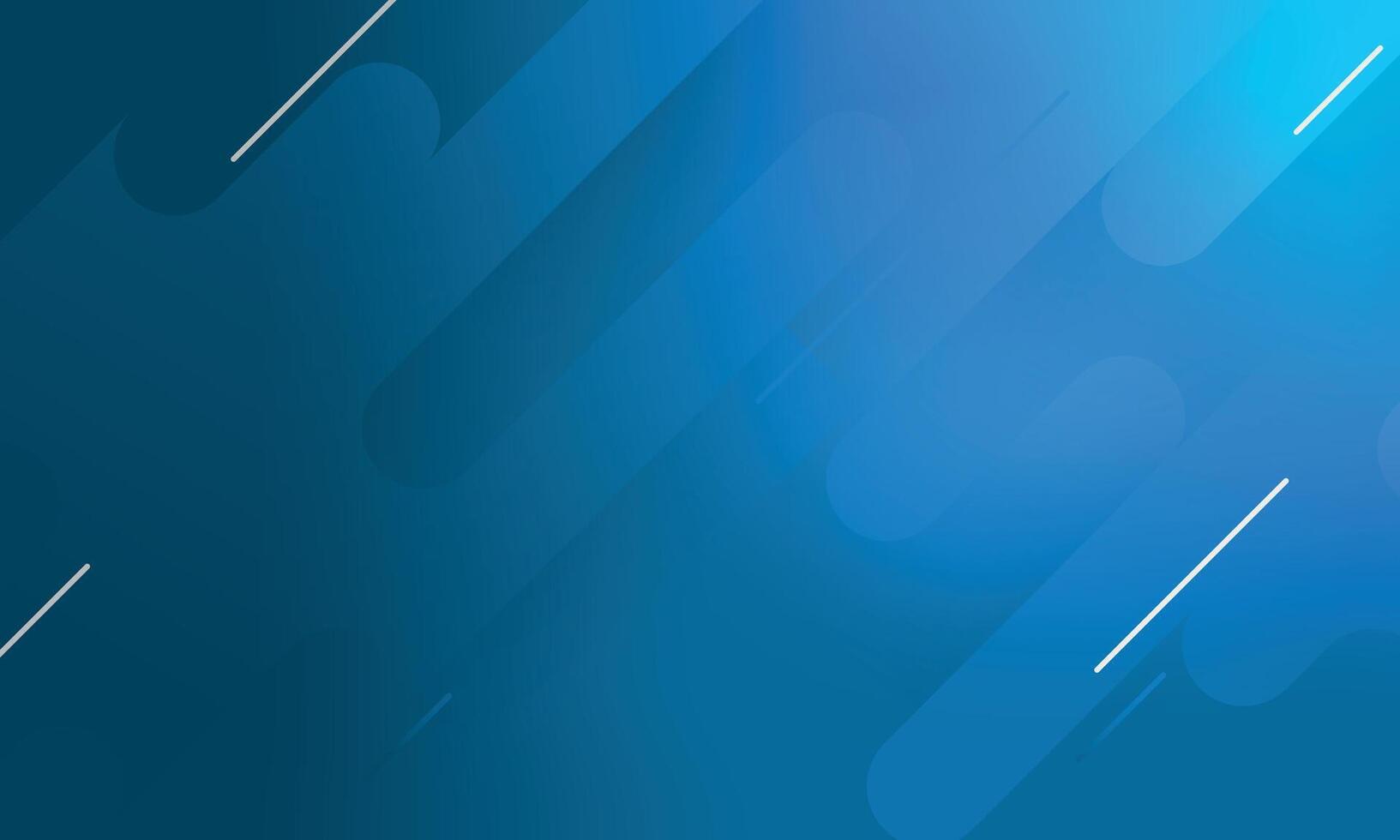 Blue abstract background with lines and curves vector