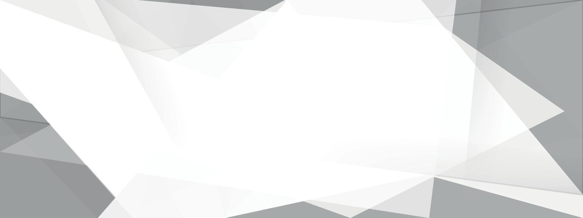 Abstract white and gray background with triangles vector