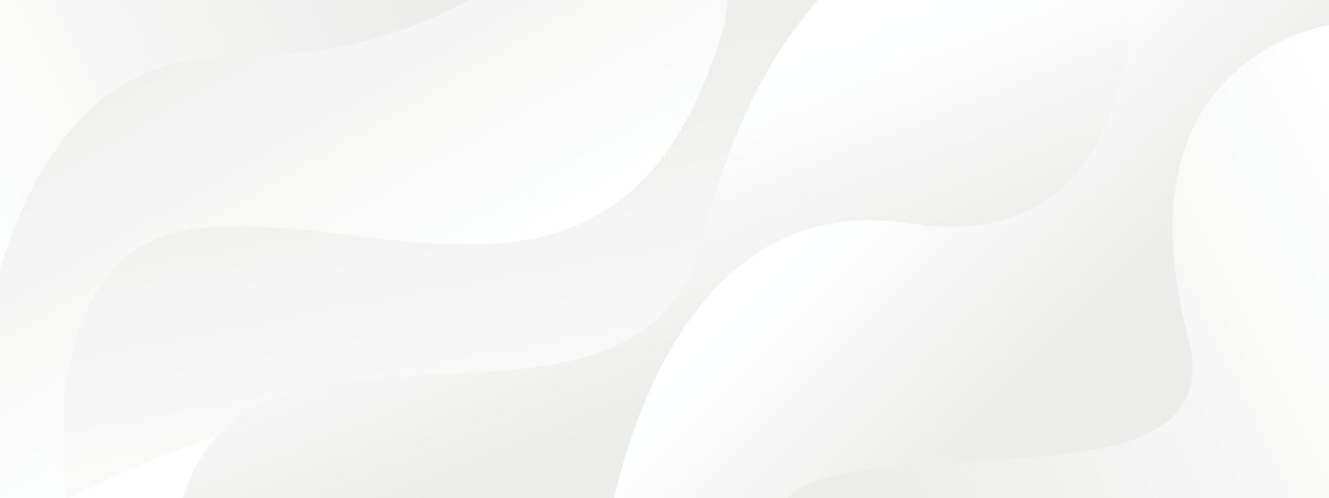 White abstract background with wavy lines vector