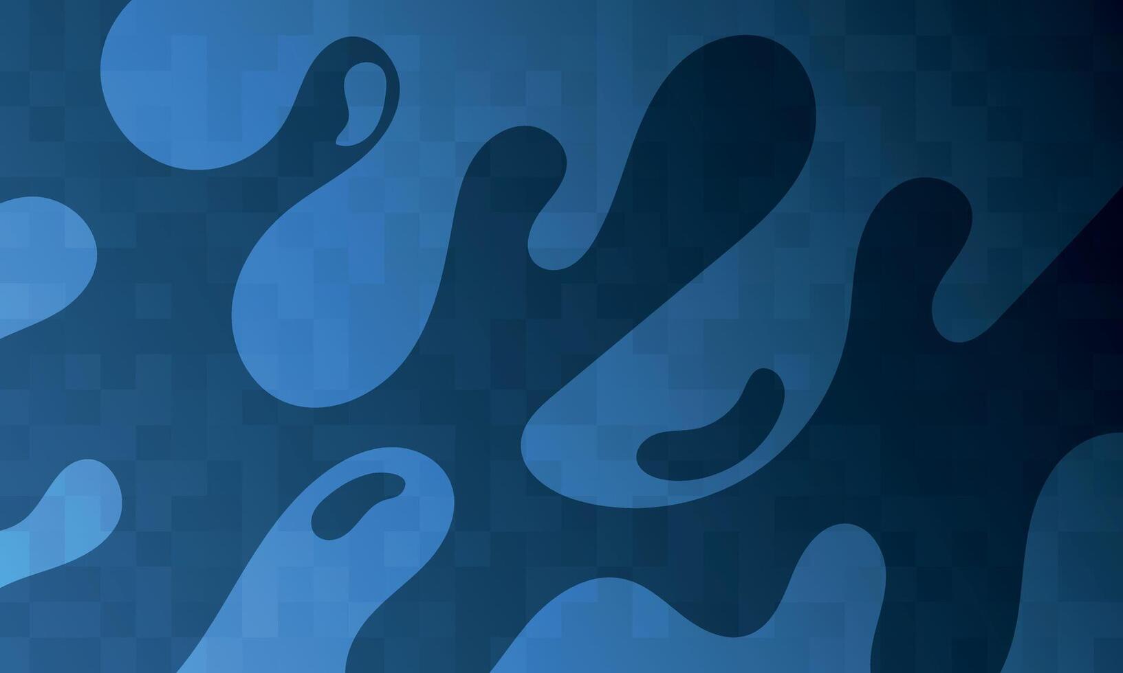 A blue and black background with a wave pattern vector