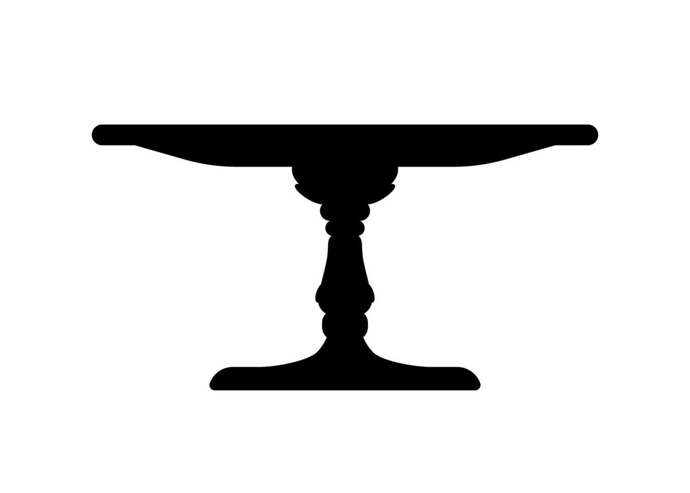 Cake platter or stand tray for pies and desserts vector