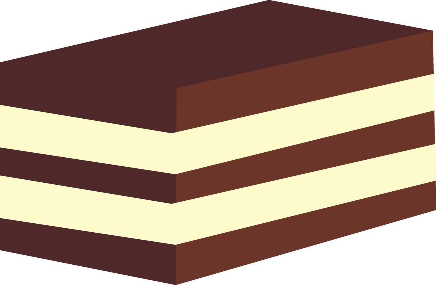 Chocolate Dessert Illustration in Cartoon Design. vector