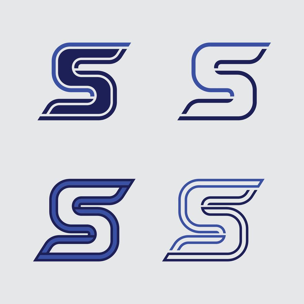 S letter logo design and S icon stock image graphic icon identity vector