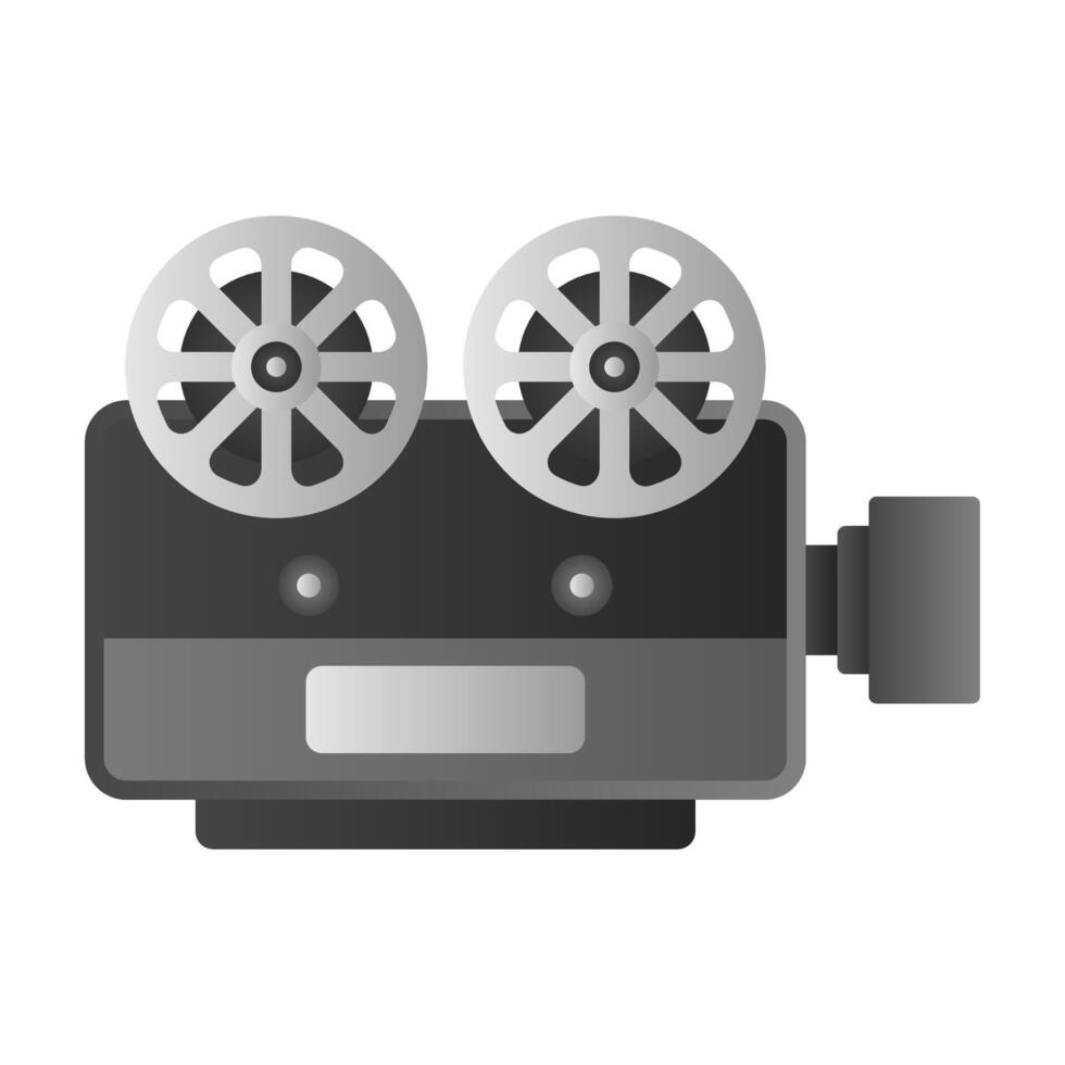 Vintage Camera Projector. Projector Camera Icon. Retro Film Camera. vector