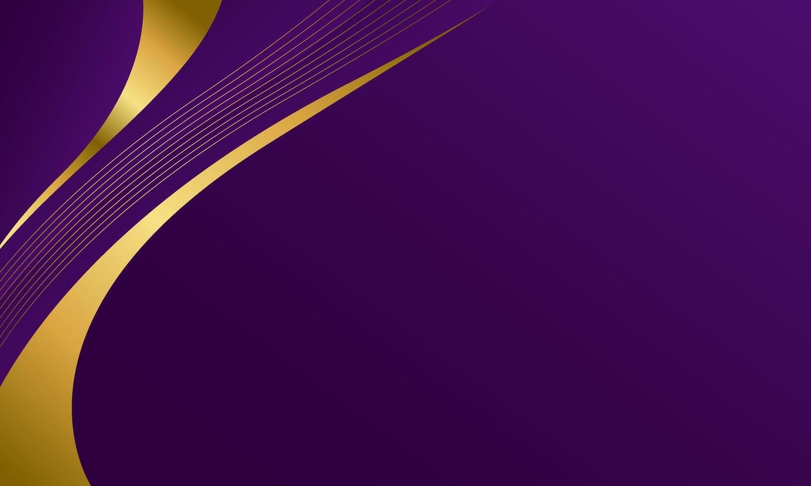 Elegant purple and gold luxury background, design vector