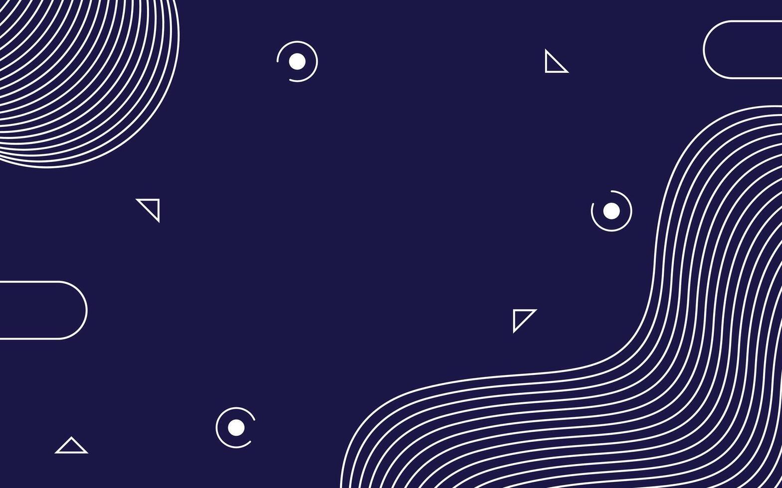 Simple Blue Background With Random Object vector