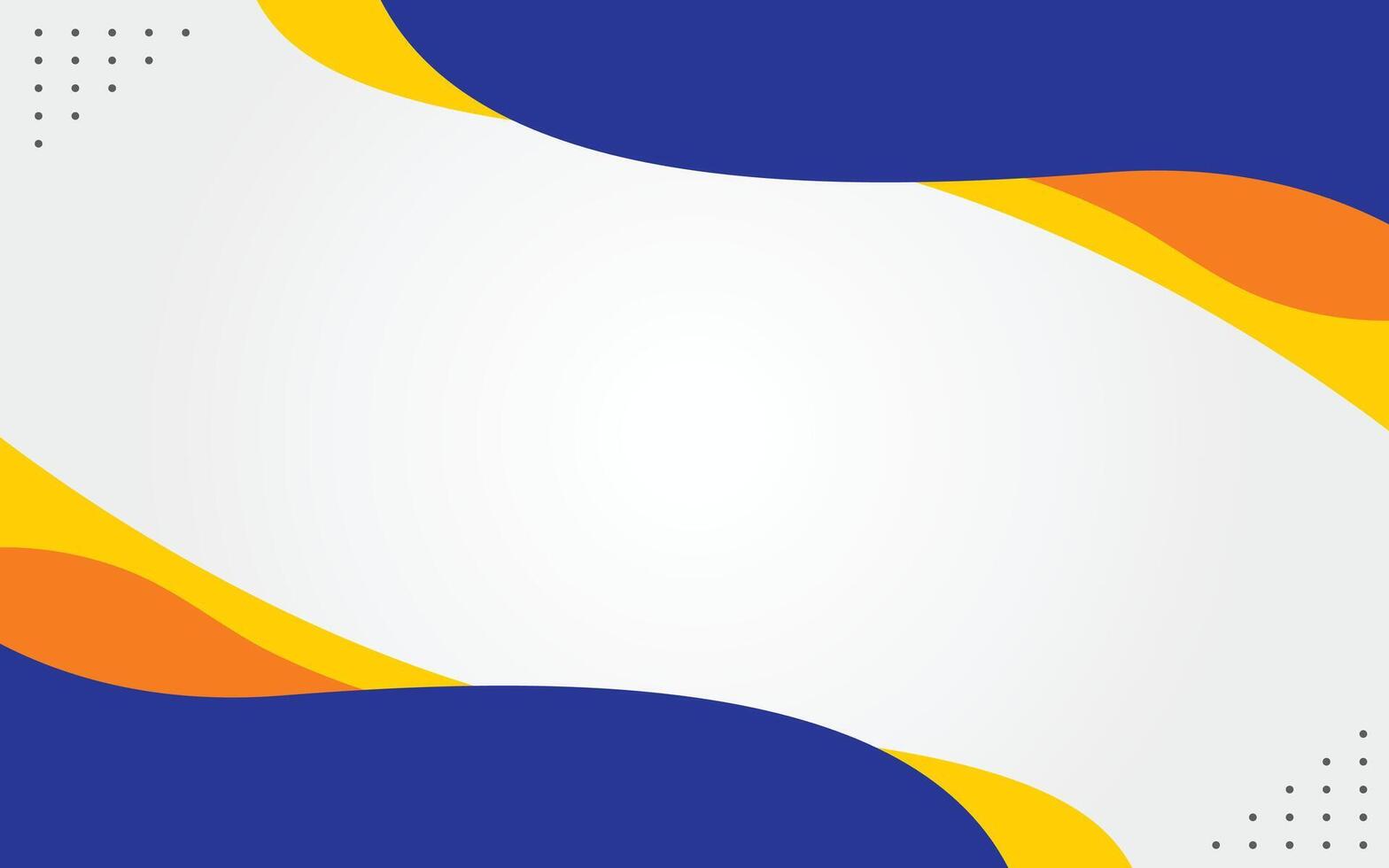 Simple Background Design With Blue And Yellow Wave Concept vector