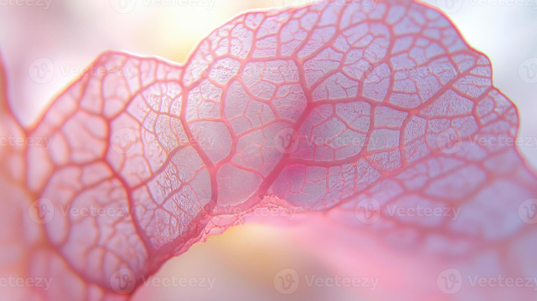 Macro shot of delicate pink coral on a light background photo