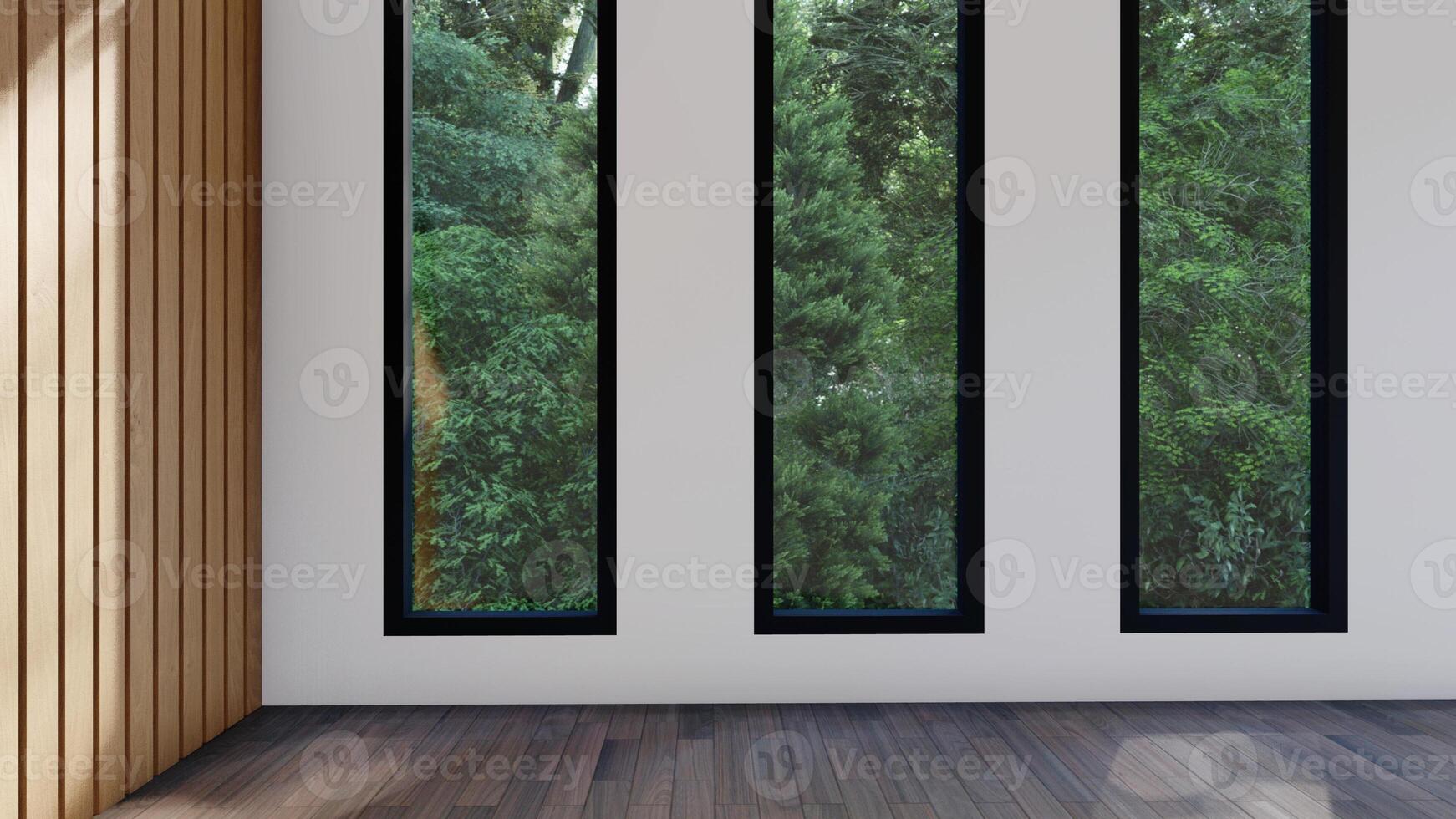 empty interior room shadow wall space background mock up architecture sunlight. empty home the modern window photo