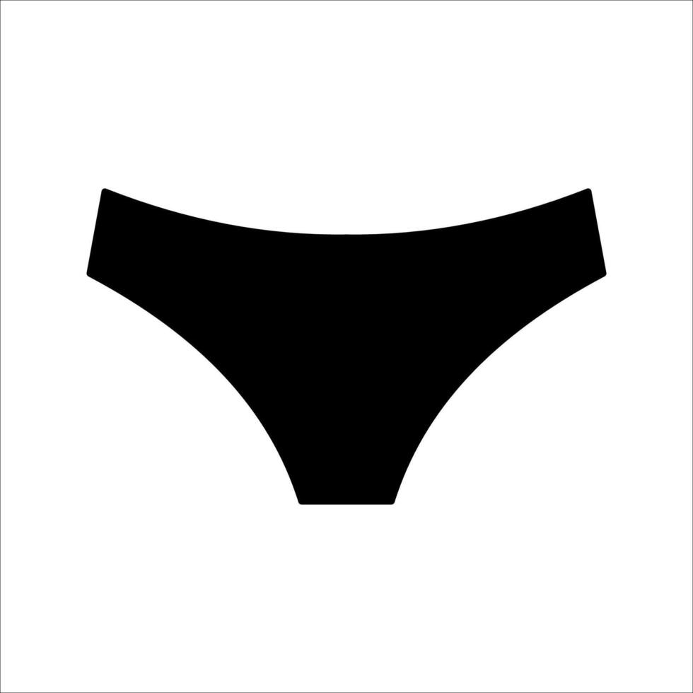 knickers Icon, Symbol isolated white background. illustration. color editable. vector