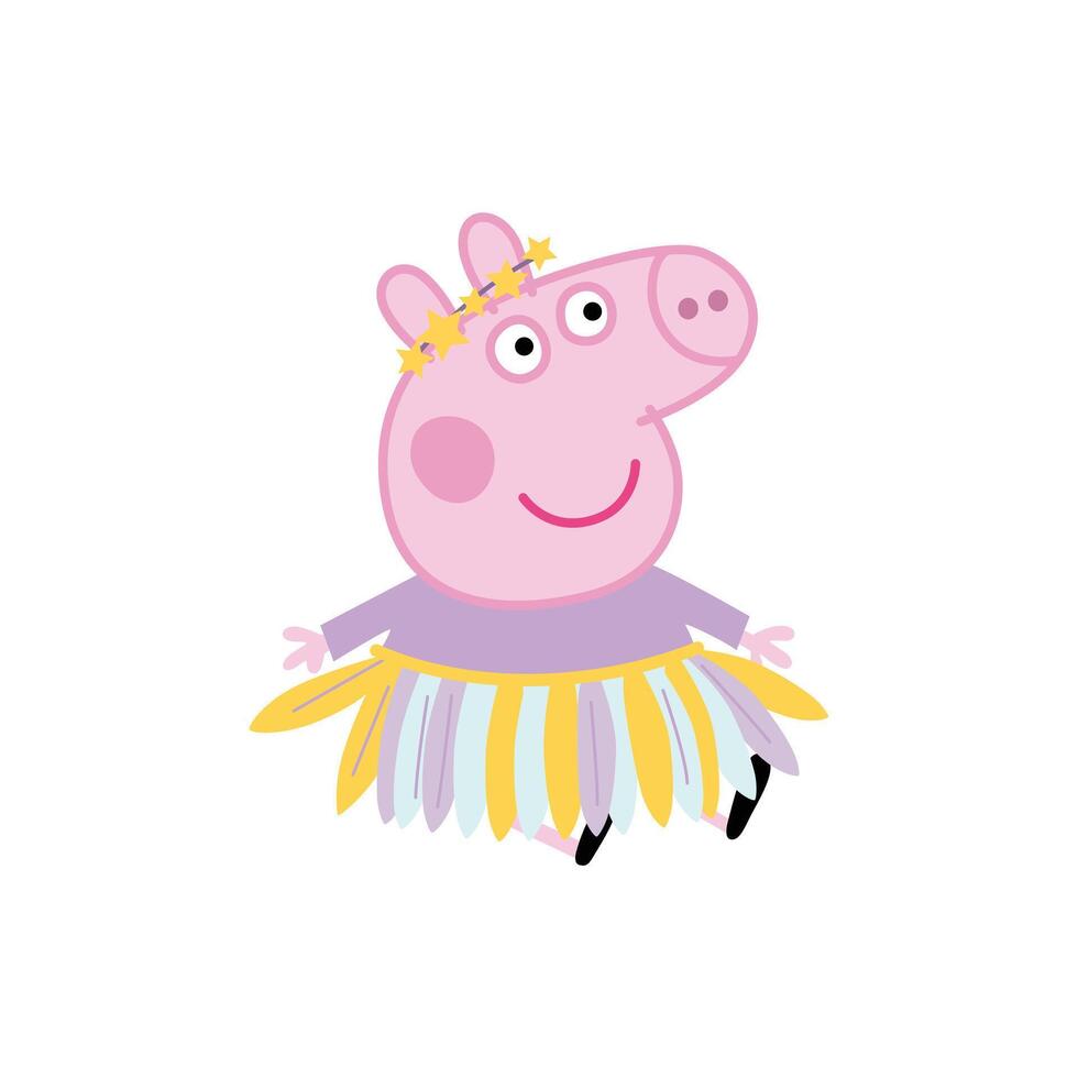 Sitting Peppa Pig vector