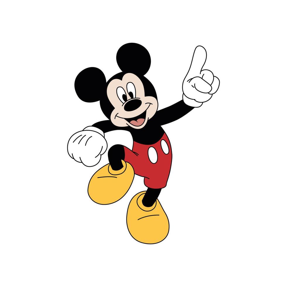 Happy Cute Mickey vector