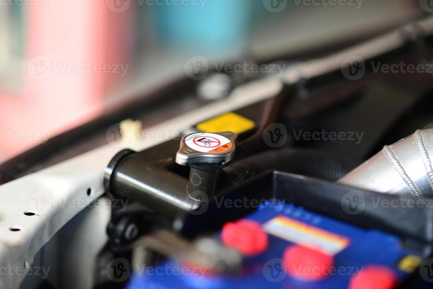 Car radiator cap or car cooling asystem photo