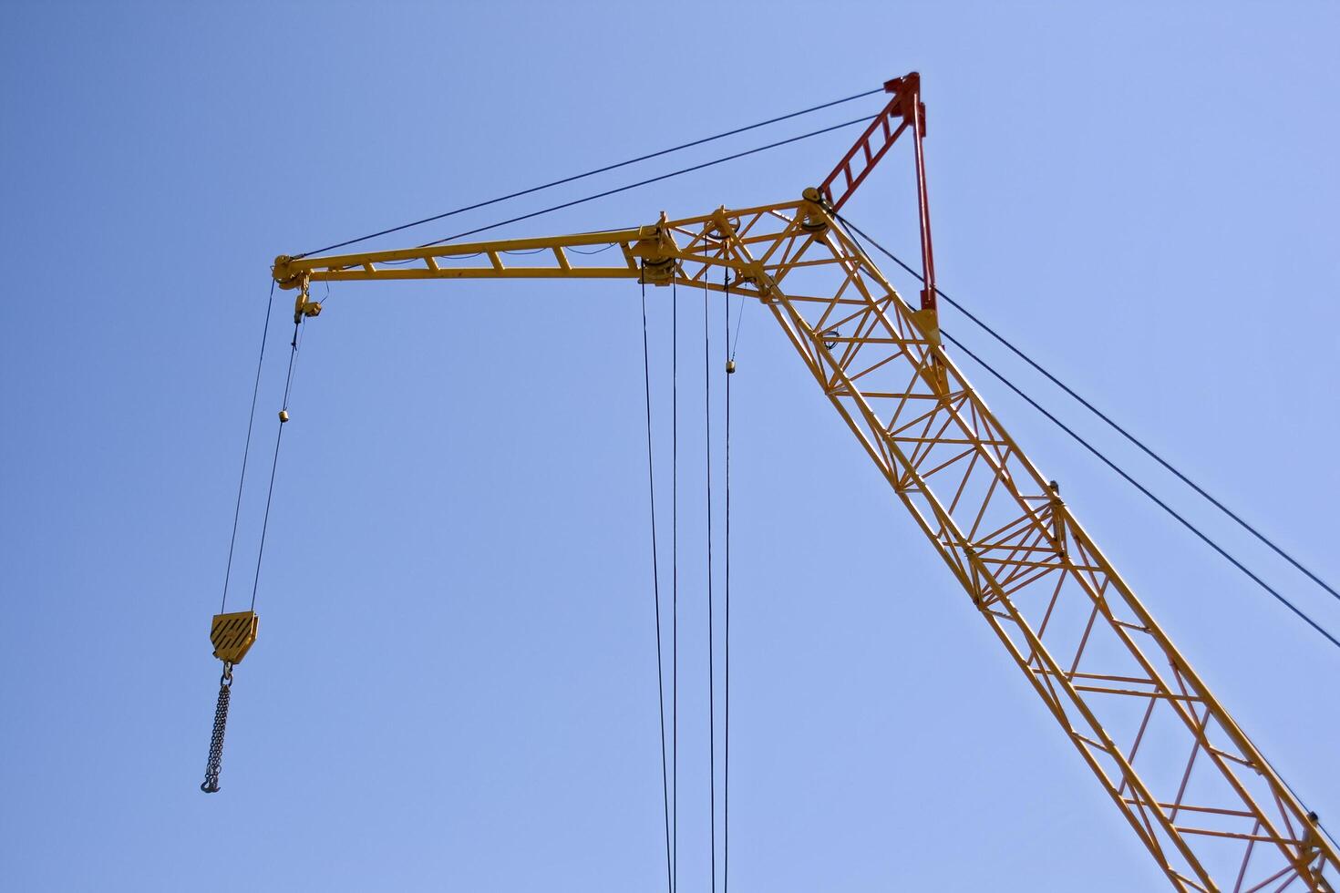 Lifting crane, view from below photo
