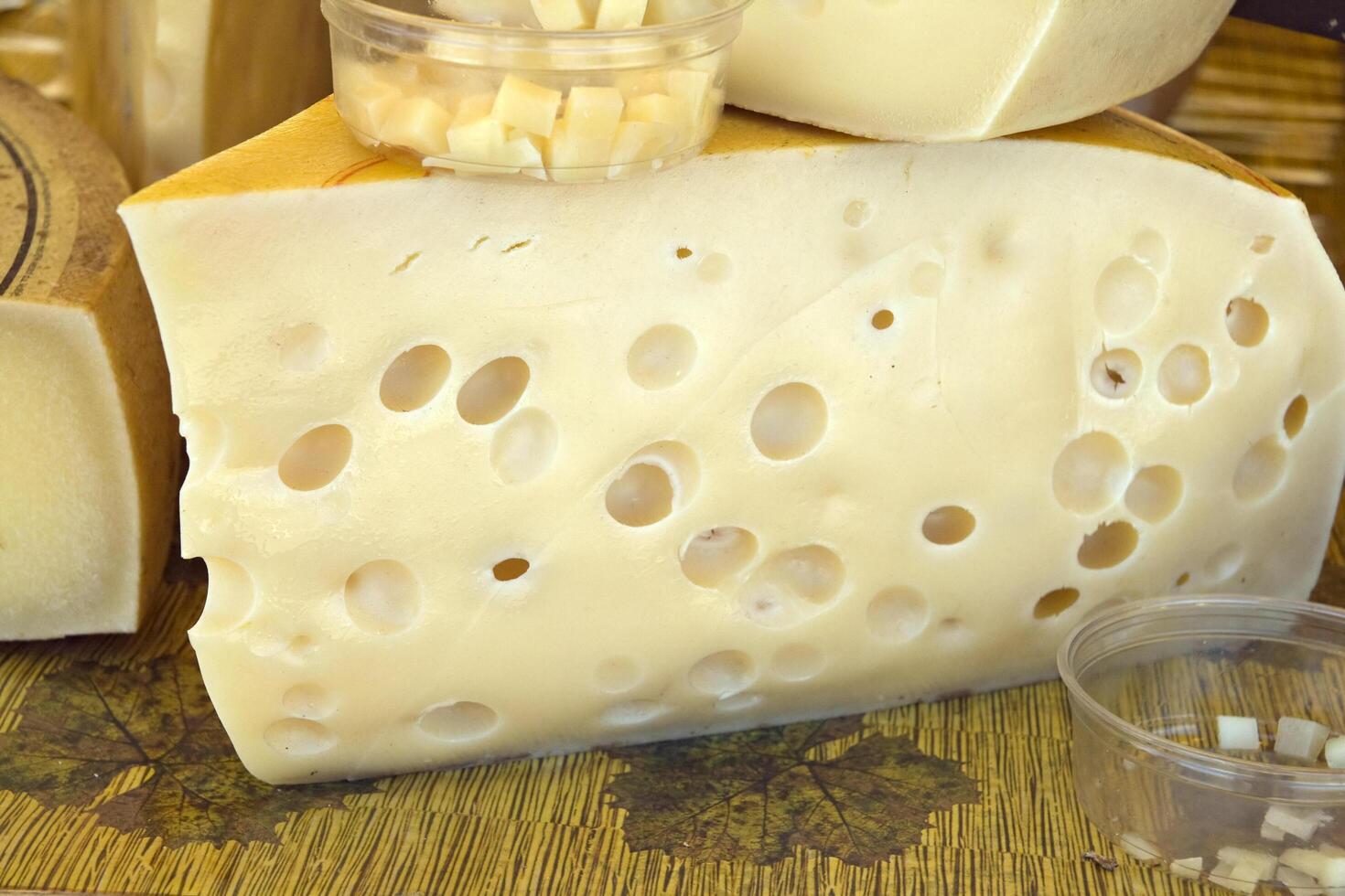Cheese in a market photo