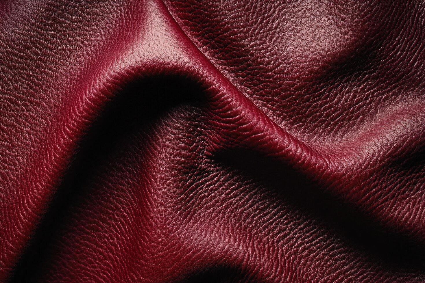 Close-up of Soft Red Leather photo