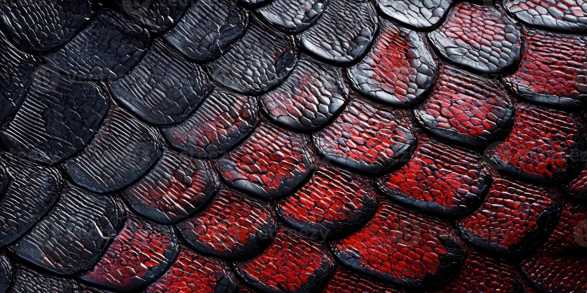 A close up of a dragon's scales photo