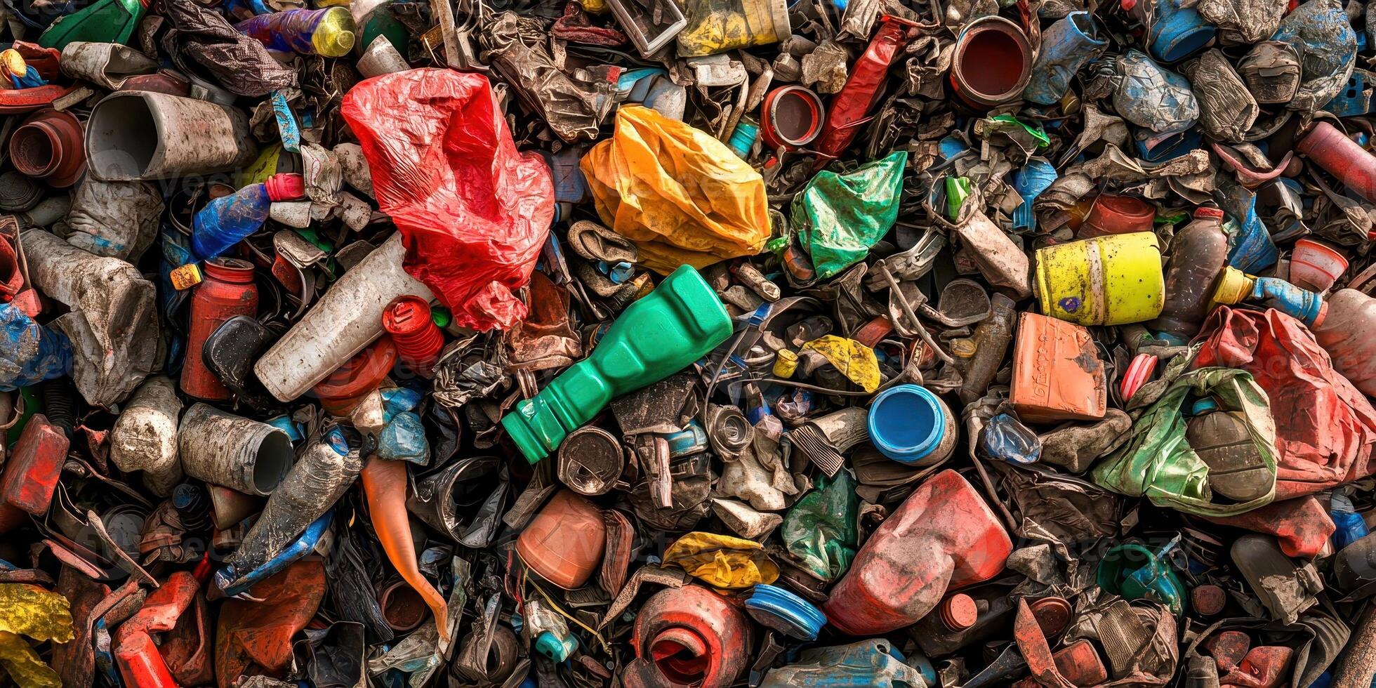 A pile of colorful plastic items photo
