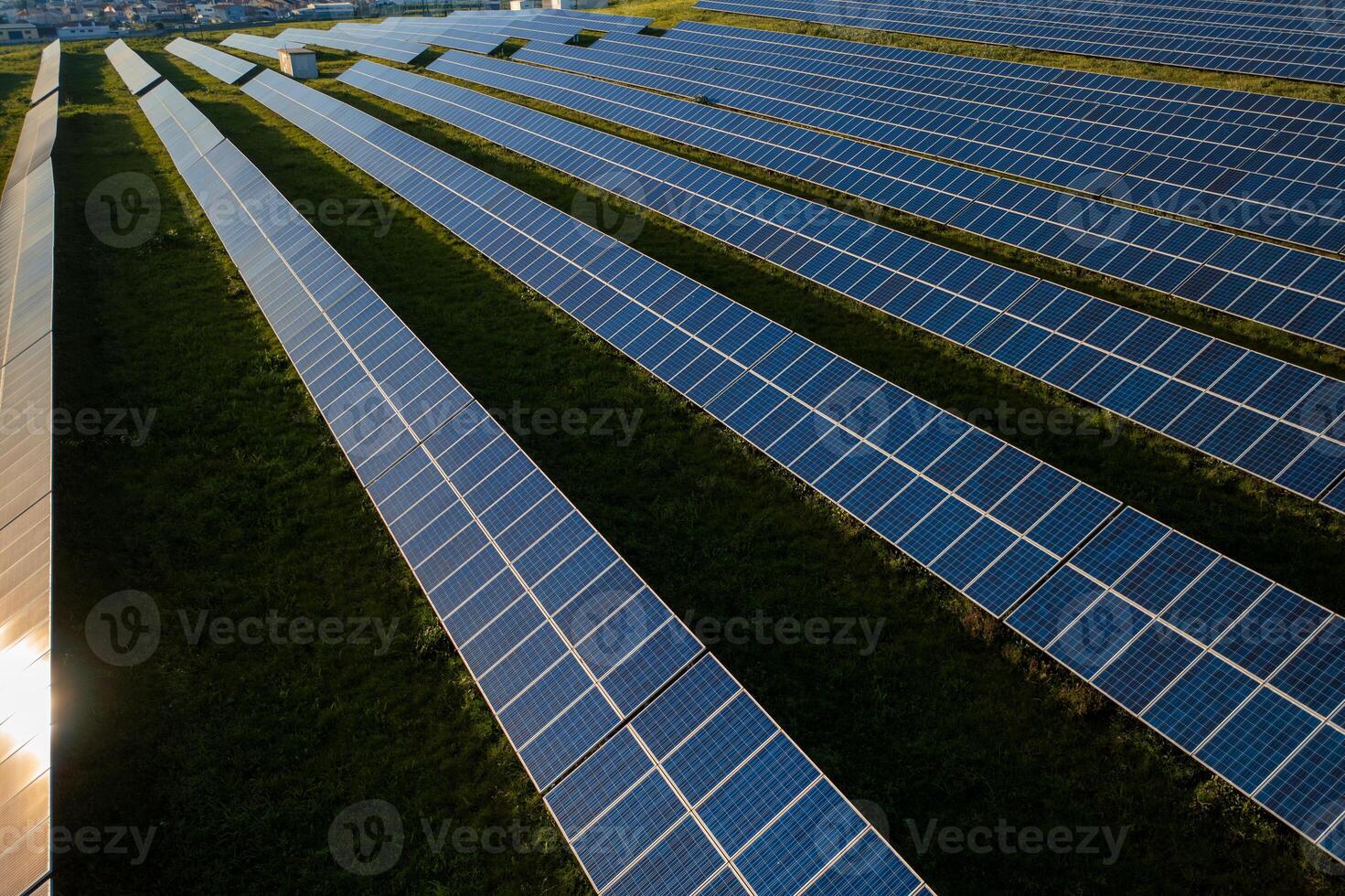Solar farm promoting renewable energy and sustainability photo