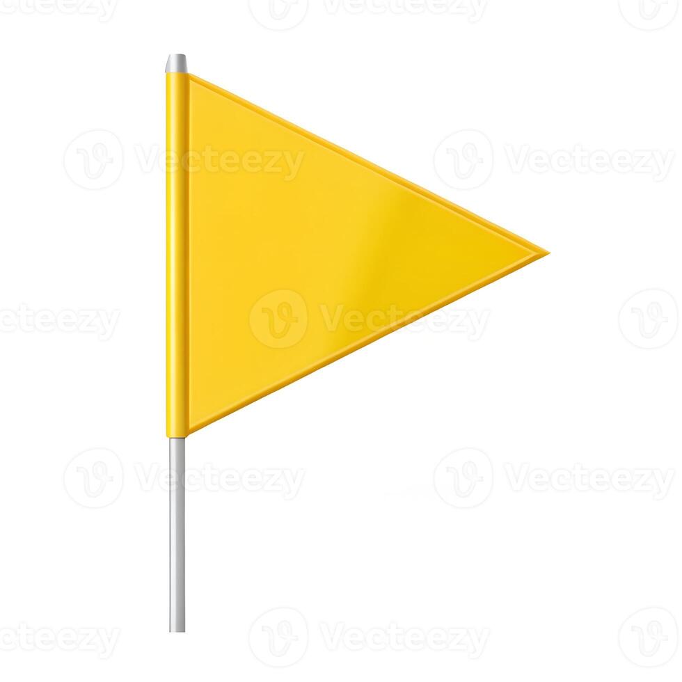 yellow triangle flag photo