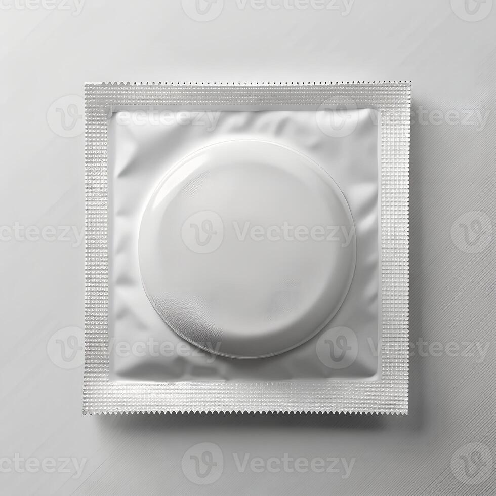Condom isolated packaging photo